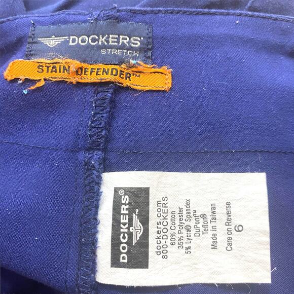 00s DOCKERS Vintage Blue Wrap Around Skort - Picture 6 of 7